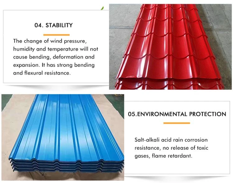 PPGL Color Coated Corrugated Steel Roofing Sheet