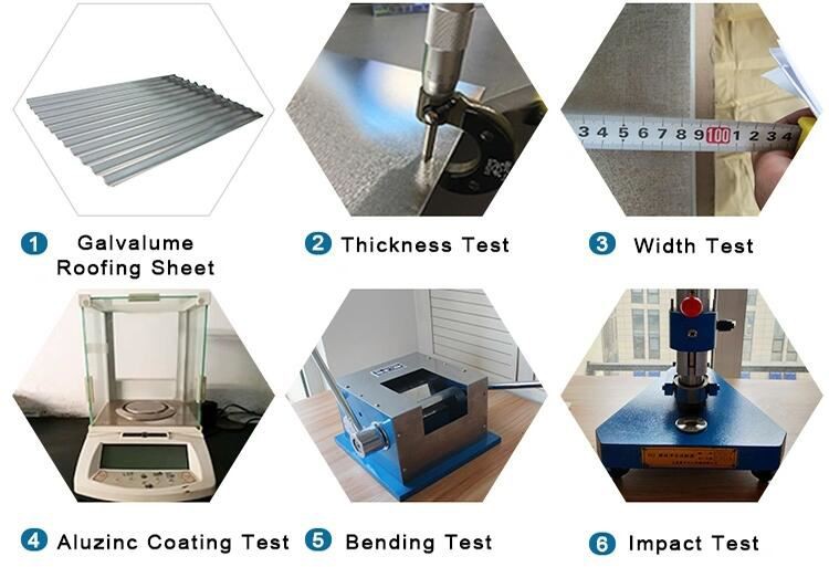 G550 Galvalume Steel Roofing Sheet for Building test G550 Galvalume Steel Roofing Sheet for Building test