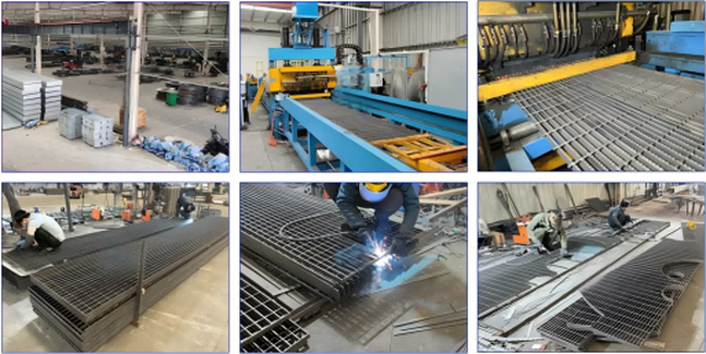 Galvanized Reinforced Serrated Plain Steel Welded Grating Galvanized Reinforced Serrated Plain Steel Welded Grating